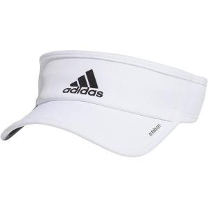 imageadidas Mens Superlite Adjustable Fit Sport Performance VisorWhiteBlack Reflective20