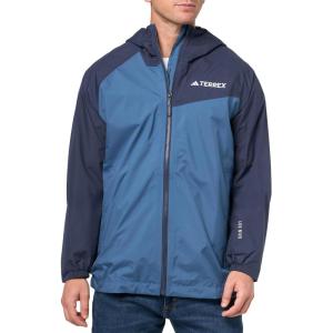 imageadidas Mens Terrex Multi TwoLayer Rain JacketWonder SteelShadow Navy