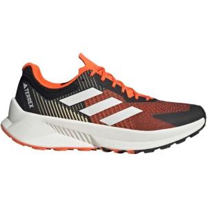 imageadidas Mens Terrex Soulstride Flow Trail Running SneakerBlackCrystal WhiteImpact Orange