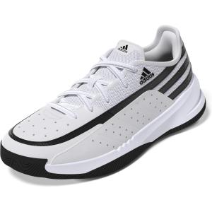 imageadidas UnisexAdult Front Court SneakerWhiteBlackBlack