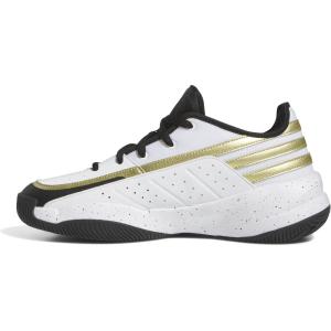 imageadidas UnisexAdult Front Court SneakerWhiteBlackGold Metallic