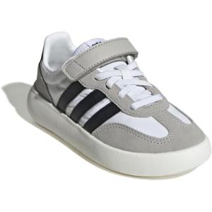imageadidas UnisexChild Barreda Decode Elastic Lace ampamp Strap SneakerWhiteBlackGrey