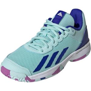 imageadidas UnisexChild Court Flash SneakerSemi Flash AquaLucid BluePurple Burst