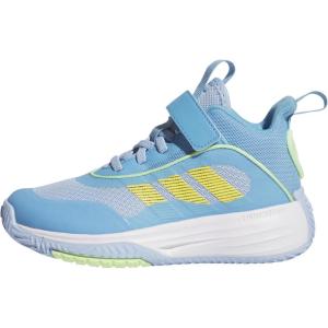 imageadidas UnisexChild Own The Game 30 Basketball SneakerBlueWhiteSemi Blue Burst