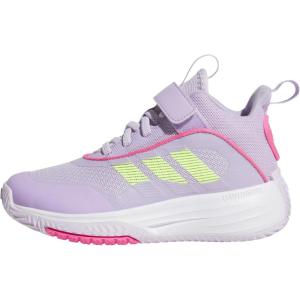 imageadidas UnisexChild Own The Game 30 Basketball SneakerIce LavenderLucid LemonPowder Plum