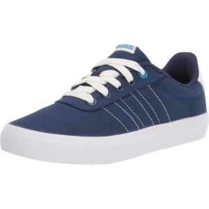 imageadidas UnisexChild Vulcraid3r Skate ShoeDark BlueCloud WhiteBlue Rush