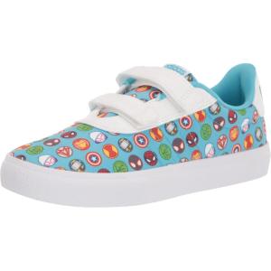 imageadidas UnisexChild Vulcraid3r Skate ShoeWhiteBright CyanBright Cyan Cross Strap