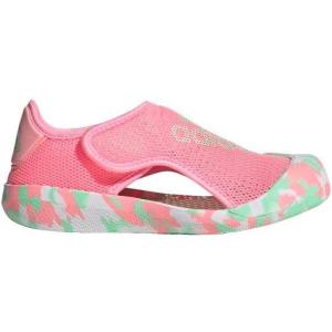 imageadidas UnisexChild Water Slide SandalCloud WhiteBeam PinkPulse Mint