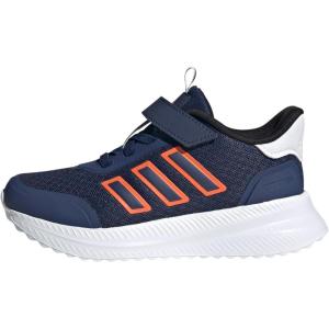 imageadidas UnisexChild XPLR Path Elastic Lace ampamp Strap SneakerDark BlueSemi Impact OrangeWhite