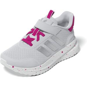imageadidas UnisexChild XPLR Path Elastic Lace ampamp Strap SneakerDash GreySilver MetallicShock Pink