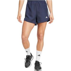 imageadidas Womens 3Stripes HighRise Training ShortsInkWhite