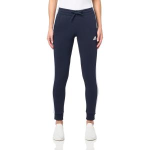 imageadidas Womens Essentials 3Stripes Fleece PantsInkWhite