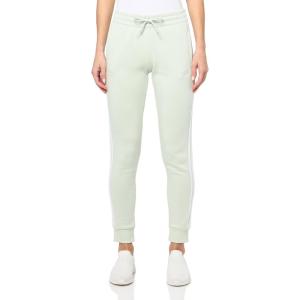 imageadidas Womens Essentials 3Stripes Fleece PantsLinen Green