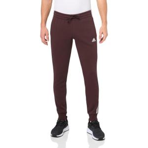 imageadidas Womens Essentials 3Stripes Fleece PantsShadow Brown