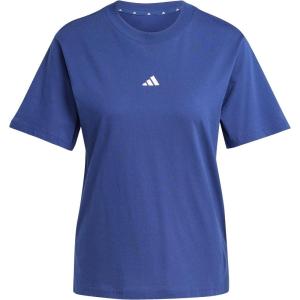 imageadidas Womens Essentials Small Logo Cotton TShirtDark BlueWhite