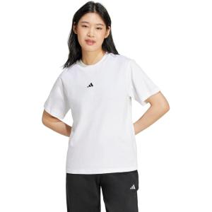 imageadidas Womens Essentials Small Logo Cotton TShirtWhiteBlack