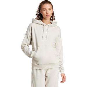 imageadidas Womens Essentials Small Logo Feelcozy HoodieWonder AluminaWhite
