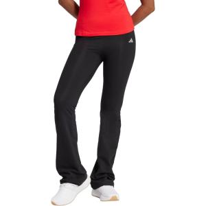 imageadidas Womens Essentials Small Logo Flared LeggingsBlackWhite