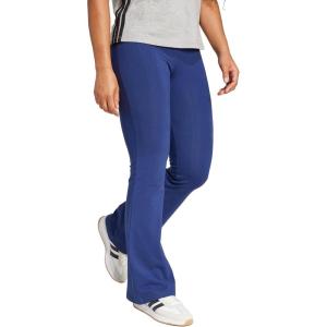 imageadidas Womens Essentials Small Logo Flared LeggingsDark BlueWhite