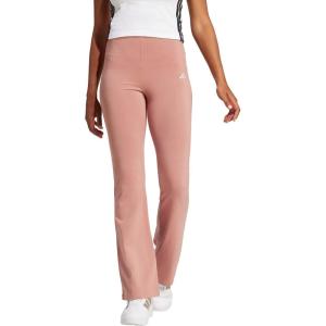 imageadidas Womens Essentials Small Logo Flared LeggingsWarm ClayWhite