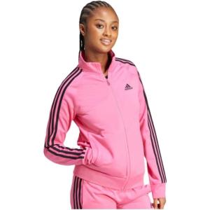 imageadidas Womens Essentials WarmUp Slim 3Stripes Track TopPink