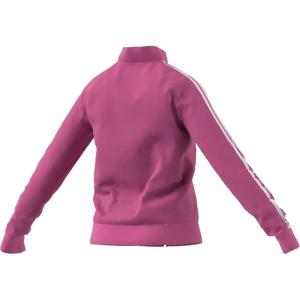 imageadidas Womens Essentials WarmUp Slim 3Stripes Track TopPulse MagentaWhite