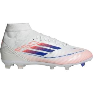 imageadidas Womens F50 League Mid Top FirmMulti Ground SneakerWhiteLucid BlueSolar Red
