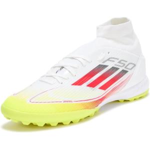 imageadidas Womens F50 League Mid Top Turf SneakerWhiteLucid RedSolar Yellow