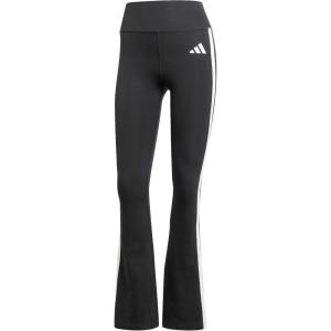 imageadidas Womens Optime Essentials 3Stripes Flared Training LeggingsBlackWhite