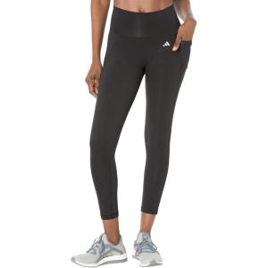 imageadidas Womens Optime Stash Pocket High Waisted 78 TightsBlack