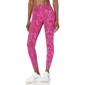 imageadidas Womens Optime Stash Pocket High Waisted 78 TightsLucid FuchsiaCollegiate Burgundy