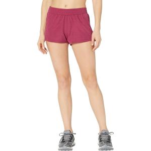 imageadidas Womens Pacer 3Stripes Woven Heather ShortsLegacy Burgundy