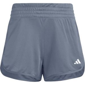 imageadidas Womens Pacer Essentials Knit HighRise Shorts OnixWhite XXLarge 3quot