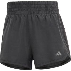 imageadidas Womens Pacer Training 3 Stripes Woven High Rise ShortsBlack