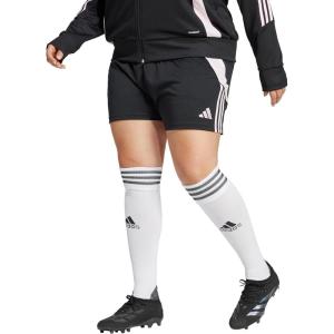 imageadidas Womens Plus Size Tiro 24 Training ShortsBlackClear Pink