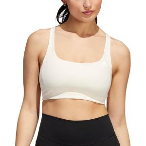 imageadidas Womens Studio Medium Support Better Level BraWonder White