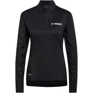 imageadidas Womens Terrex Multi Halfzip Long Sleeve TshirtBlackBlack