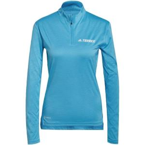 imageadidas Womens Terrex Multi Halfzip Long Sleeve TshirtSky Rush