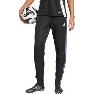 imageadidas Womens Tiro 25 Essentials Training PantsBlackPurple RushLucid Lemon