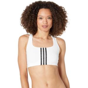 imageadidas Womens Training Medium Support Better 3Stripes BraWhite