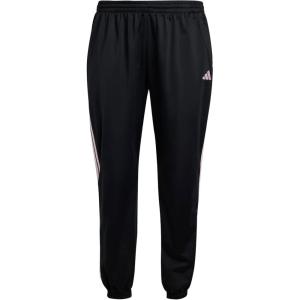 imageadidas Womens Tricot 3Stripes Track PantsBlackClear Pink