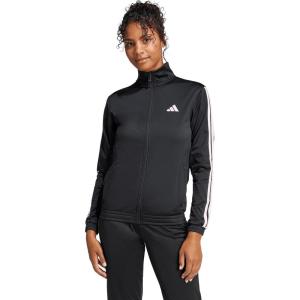 imageadidas Womens Tricot 3Stripes Track TopBlackClear Pink