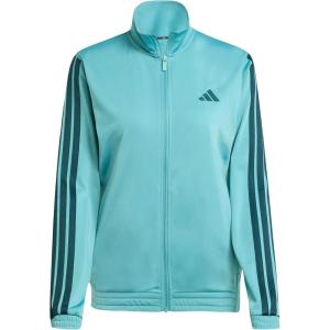 imageadidas Womens Tricot 3Stripes Track TopPowder TealAurora Ivy