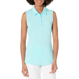 imageadidas Womens Ultimate365 Solid Sleeveless Golf Polo ShirtBliss Blue