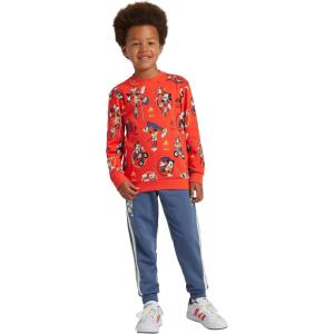 imageadidas boys Disney Mickey Mouse Jogger SetBright RedMulticolor