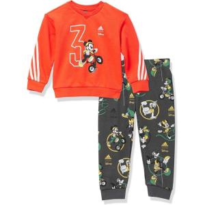 imageadidas boys Disney Mickey Mouse Jogger SetBright RedOff WhiteSemi Spark