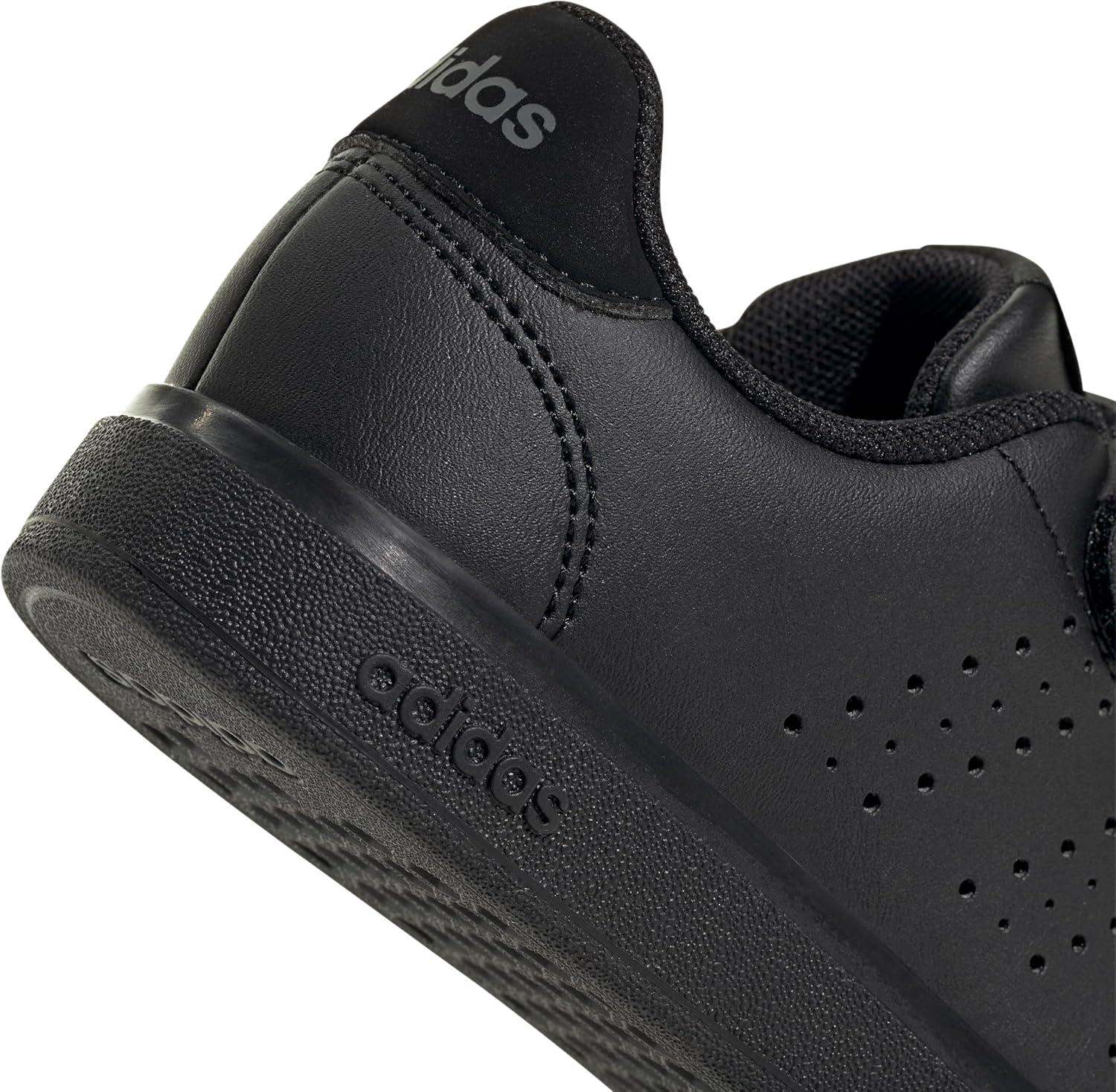 imageAdidas UnisexChild Advantage Base 20 Hook ampamp Loop SneakerCore BlackCore BlackGrey