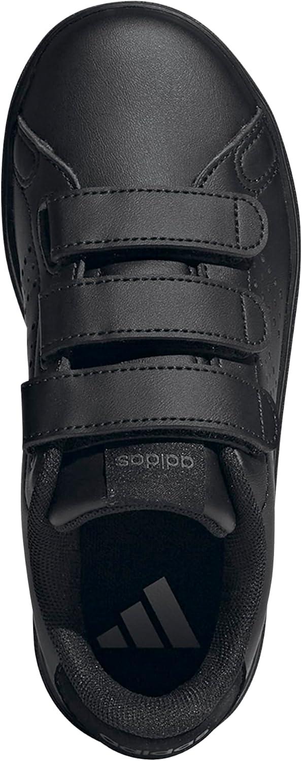 imageAdidas UnisexChild Advantage Base 20 Hook ampamp Loop SneakerCore BlackCore BlackGrey