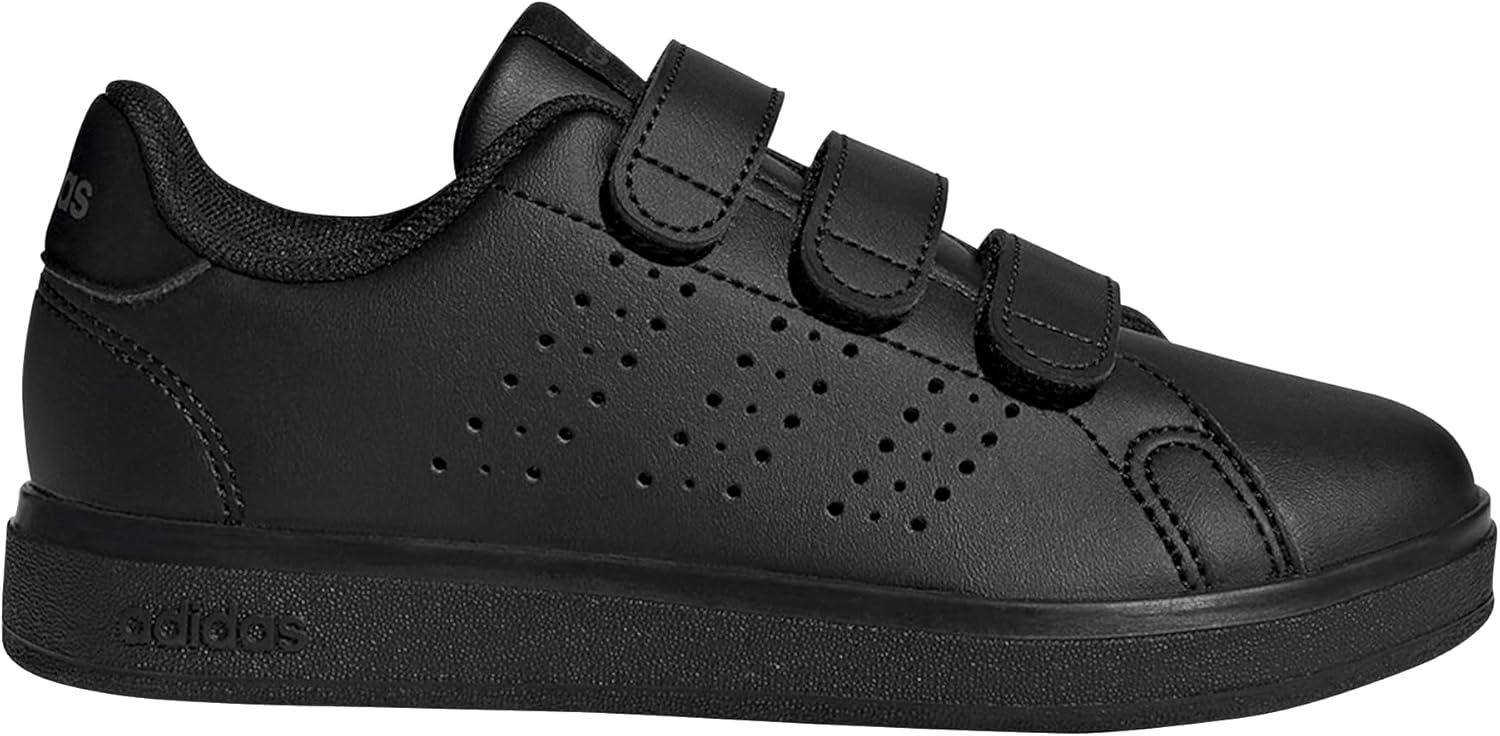 imageAdidas UnisexChild Advantage Base 20 Hook ampamp Loop SneakerCore BlackCore BlackGrey