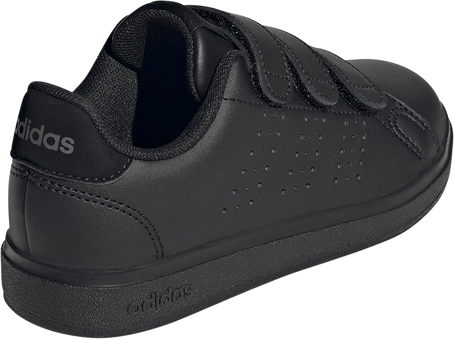 imageAdidas UnisexChild Advantage Base 20 Hook ampamp Loop SneakerCore BlackCore BlackGrey